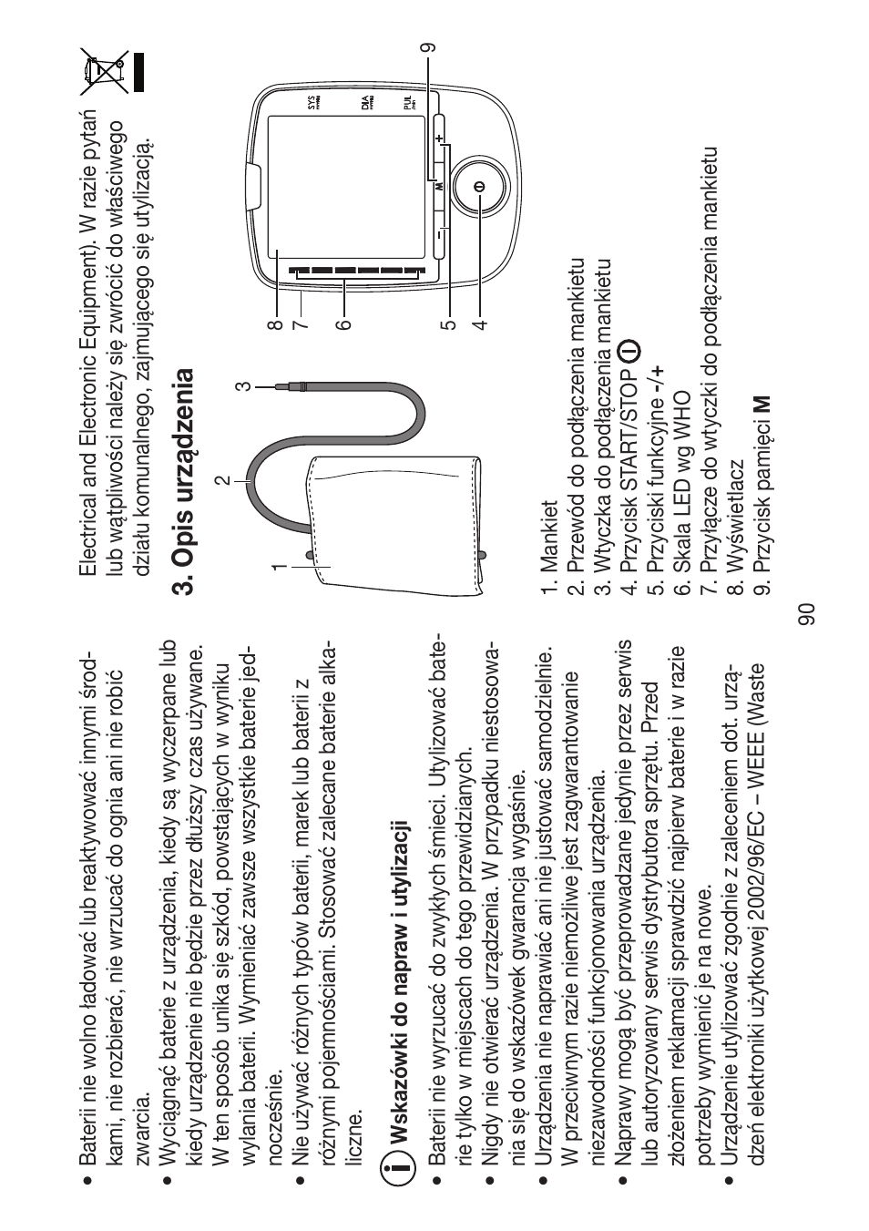 Opis urządz enia | Beurer BM 47 User Manual | Page 90 / 104