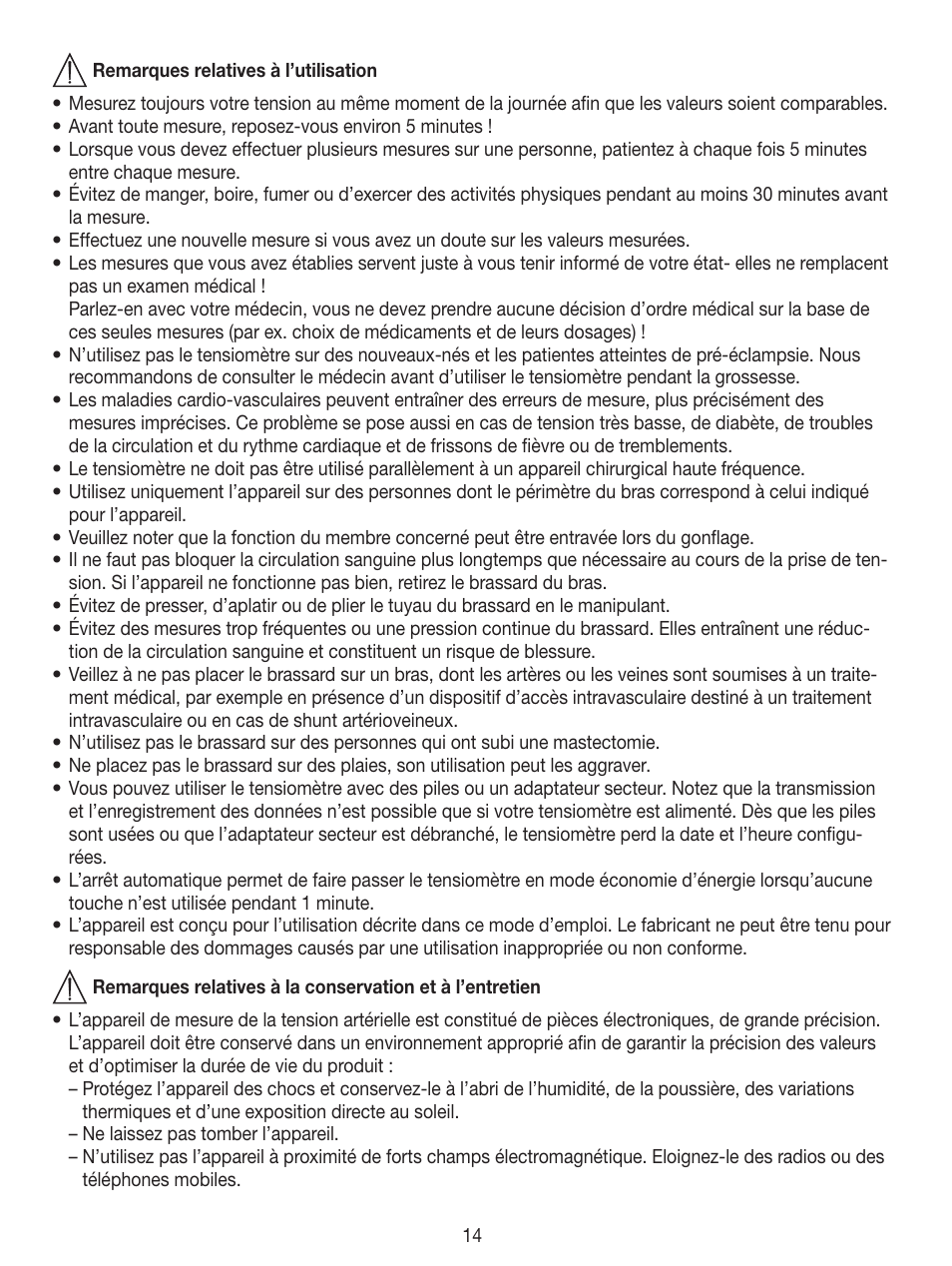 Beurer BM 49 User Manual | Page 14 / 56