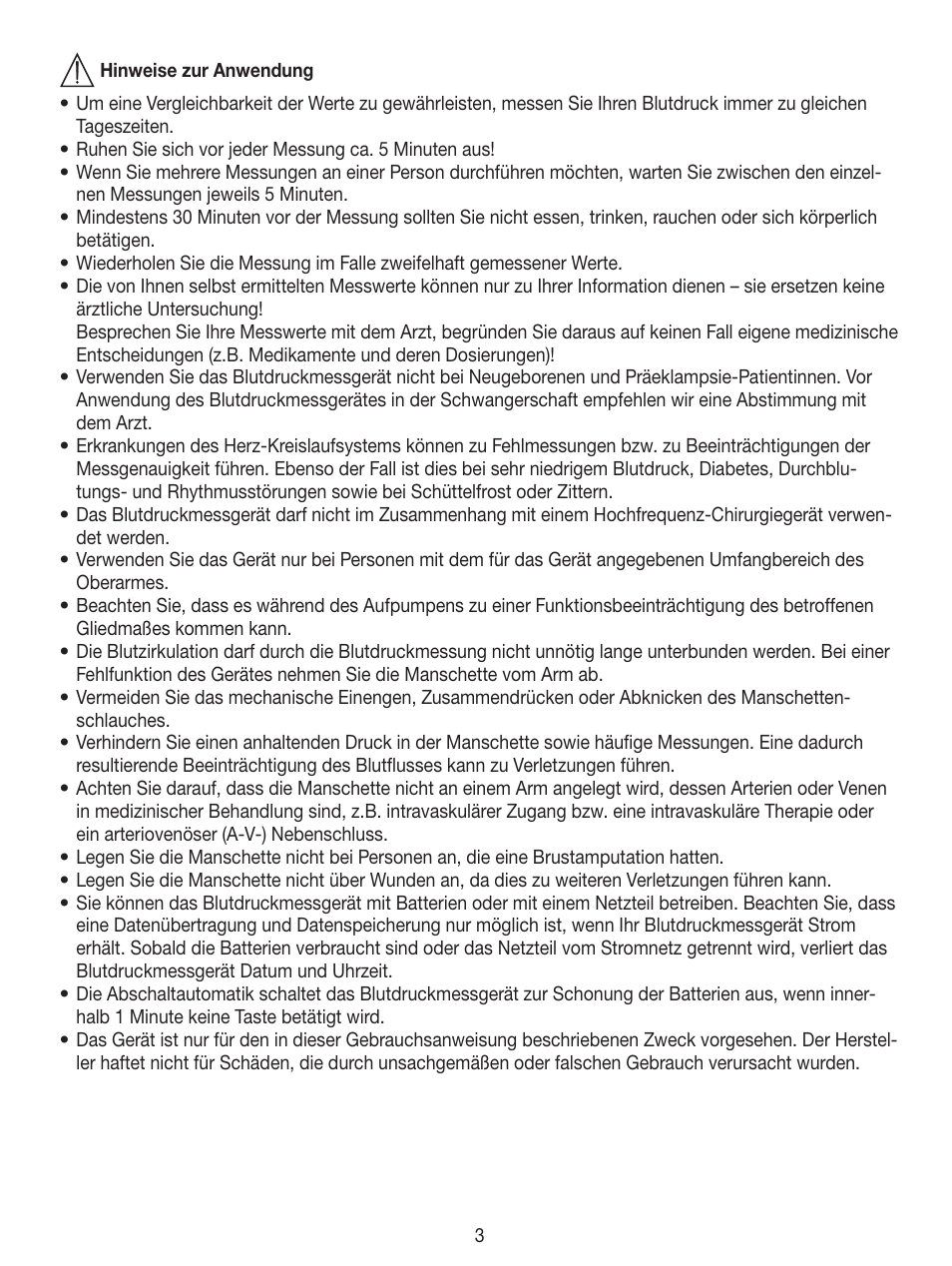 Beurer BM 49 User Manual | Page 3 / 56
