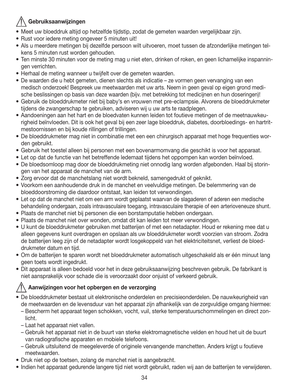 Beurer BM 49 User Manual | Page 34 / 56