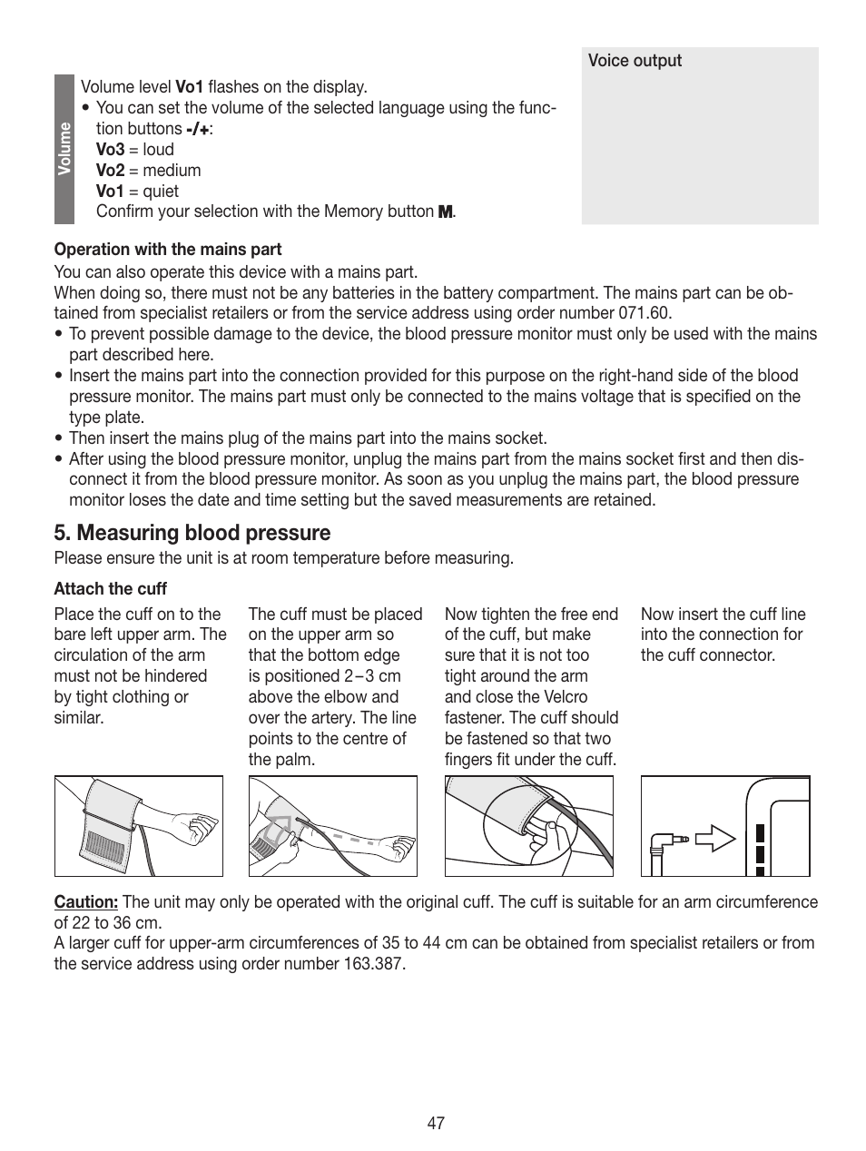 Measuring blood pressure | Beurer BM 49 User Manual | Page 47 / 56