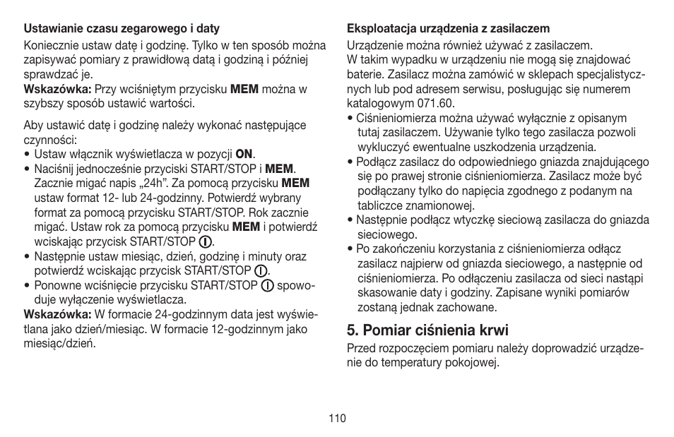 Pomiar ciśnienia krwi | Beurer BM 58 User Manual | Page 110 / 124