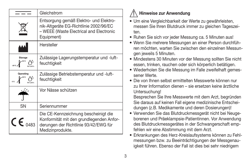 Beurer BM 58 User Manual | Page 3 / 124