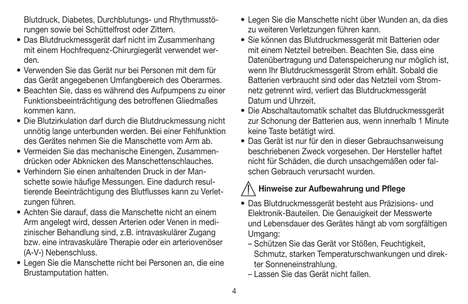 Beurer BM 58 User Manual | Page 4 / 124