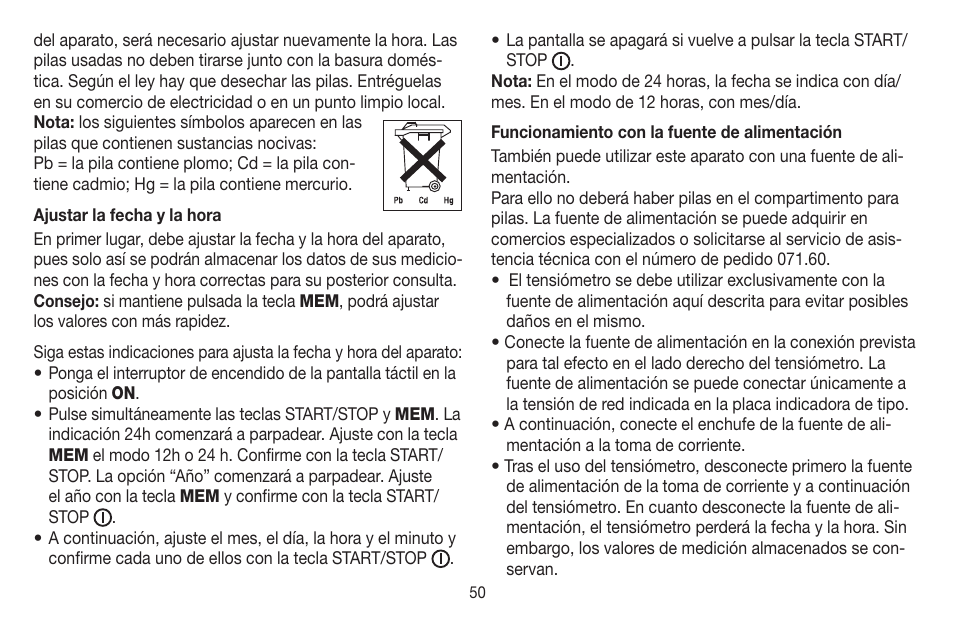 Beurer BM 58 User Manual | Page 50 / 124