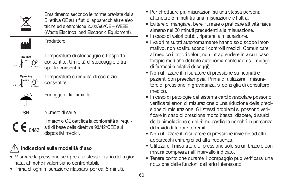 Beurer BM 58 User Manual | Page 60 / 124