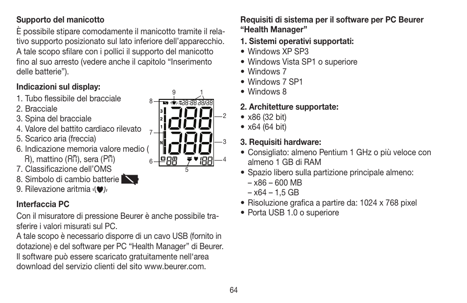 Beurer BM 58 User Manual | Page 64 / 124