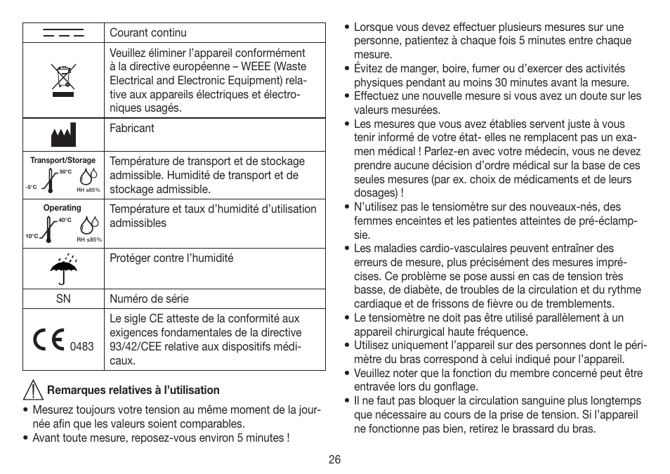 Beurer BM 60 User Manual | Page 26 / 100