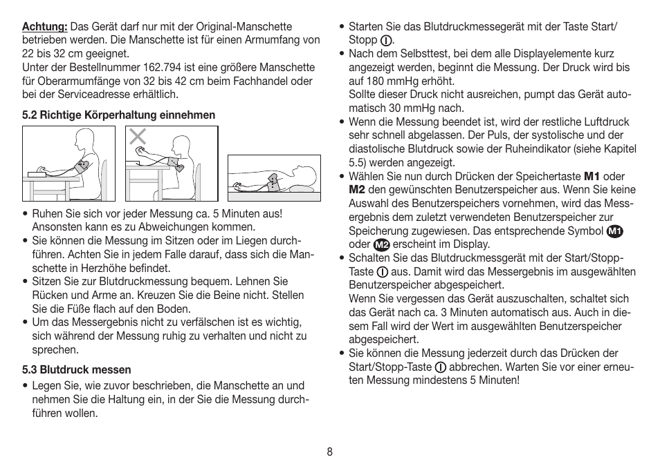 Beurer BM 60 User Manual | Page 8 / 100