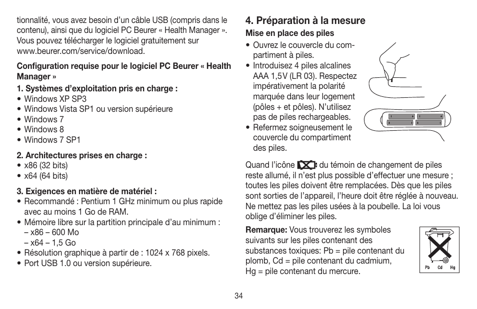 Beurer BM 65 User Manual | Page 34 / 116