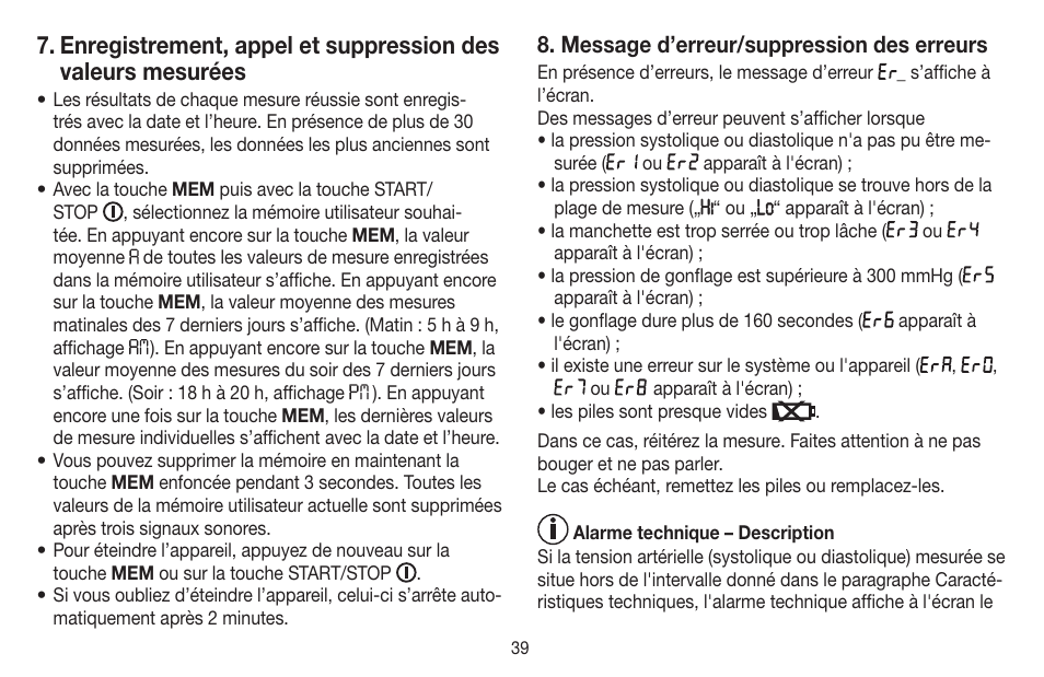 Beurer BM 65 User Manual | Page 39 / 116