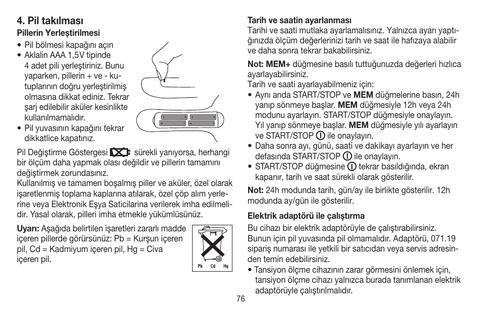 Beurer BM 65 User Manual | Page 76 / 116