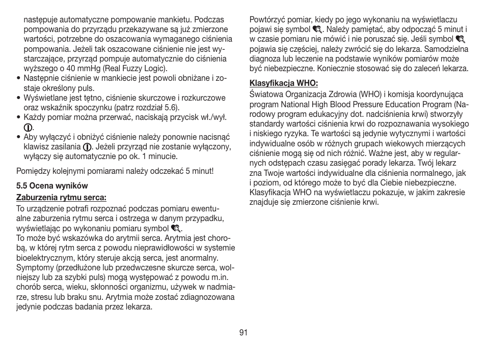 Beurer BM 70 User Manual | Page 91 / 100