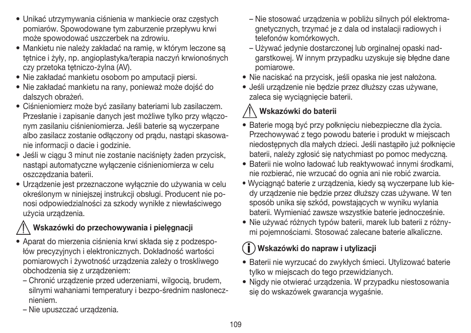 Beurer BM 75 User Manual | Page 109 / 128