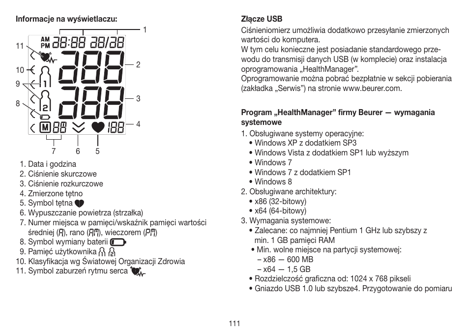 Beurer BM 75 User Manual | Page 111 / 128