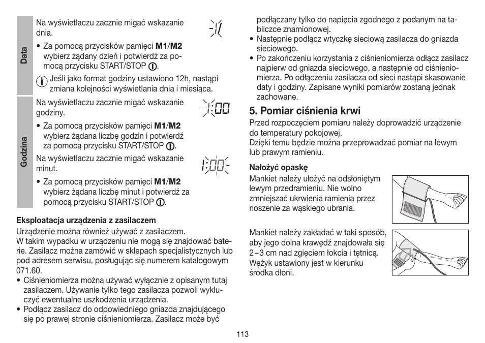 Pomiar ciśnienia krwi | Beurer BM 75 User Manual | Page 113 / 128