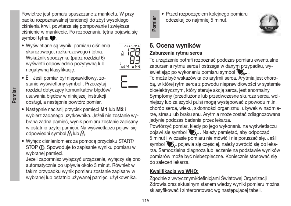 Ocena wyników | Beurer BM 75 User Manual | Page 115 / 128