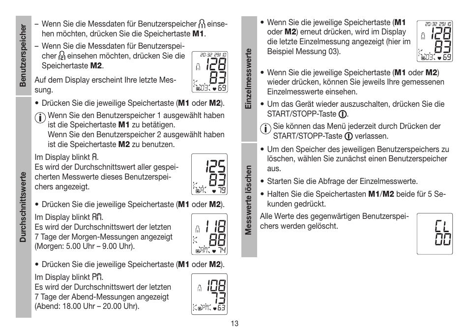 Beurer BM 75 User Manual | Page 13 / 128