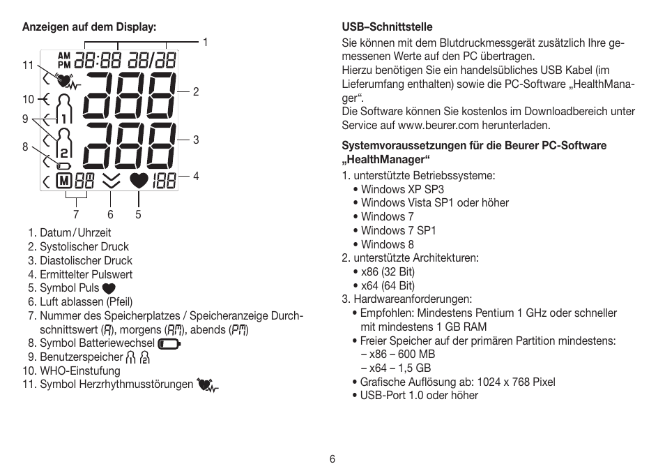 Beurer BM 75 User Manual | Page 6 / 128