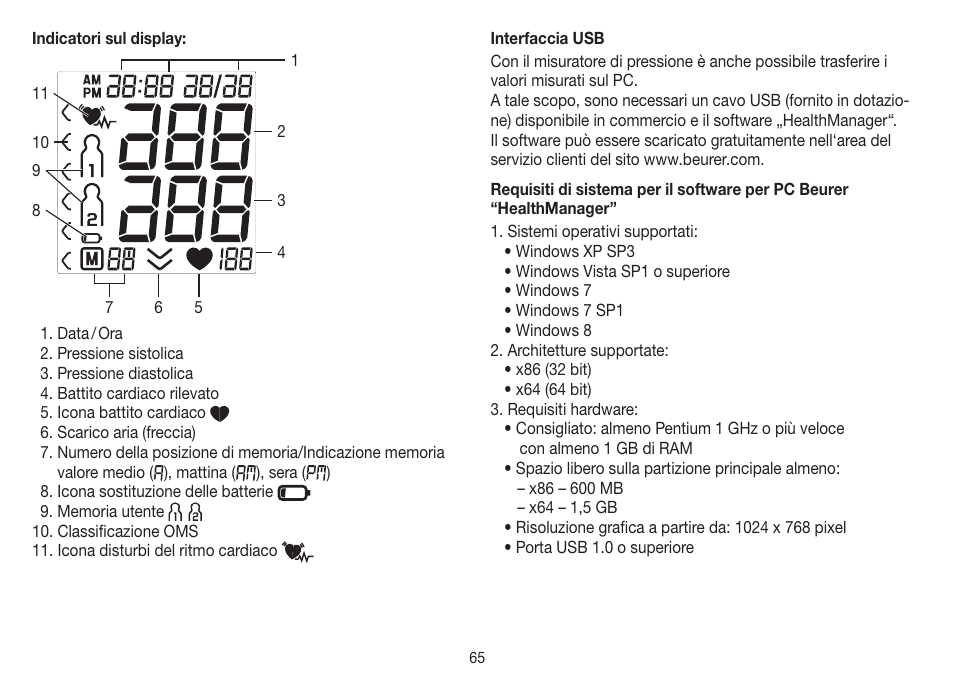 Beurer BM 75 User Manual | Page 65 / 128