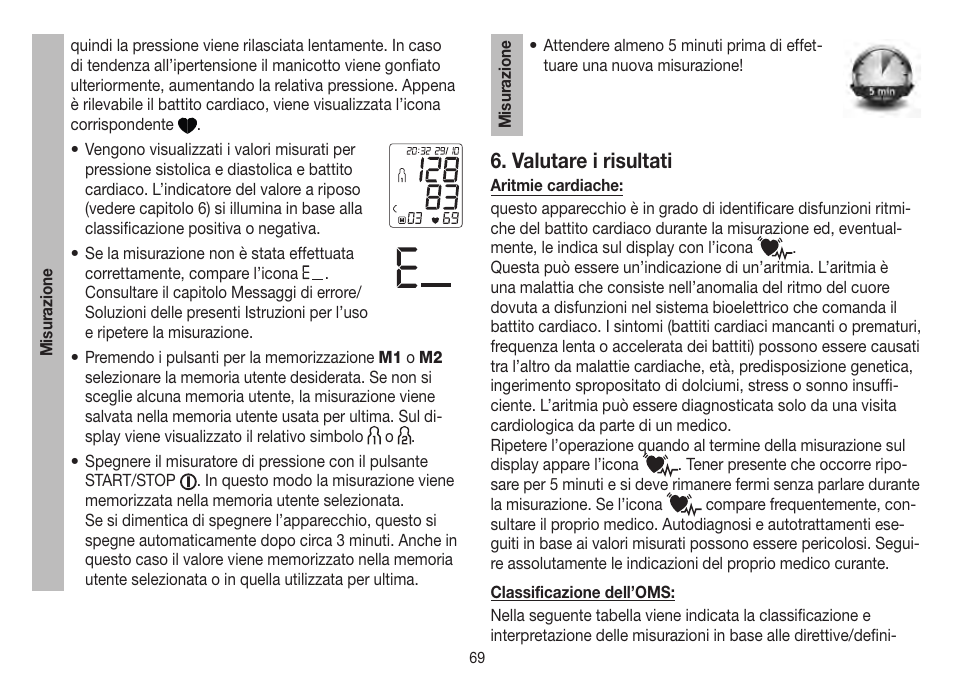 Valutare i risultati | Beurer BM 75 User Manual | Page 69 / 128