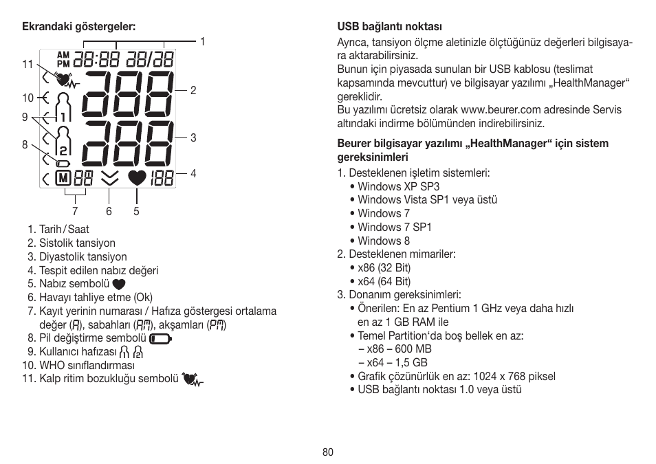 Beurer BM 75 User Manual | Page 80 / 128