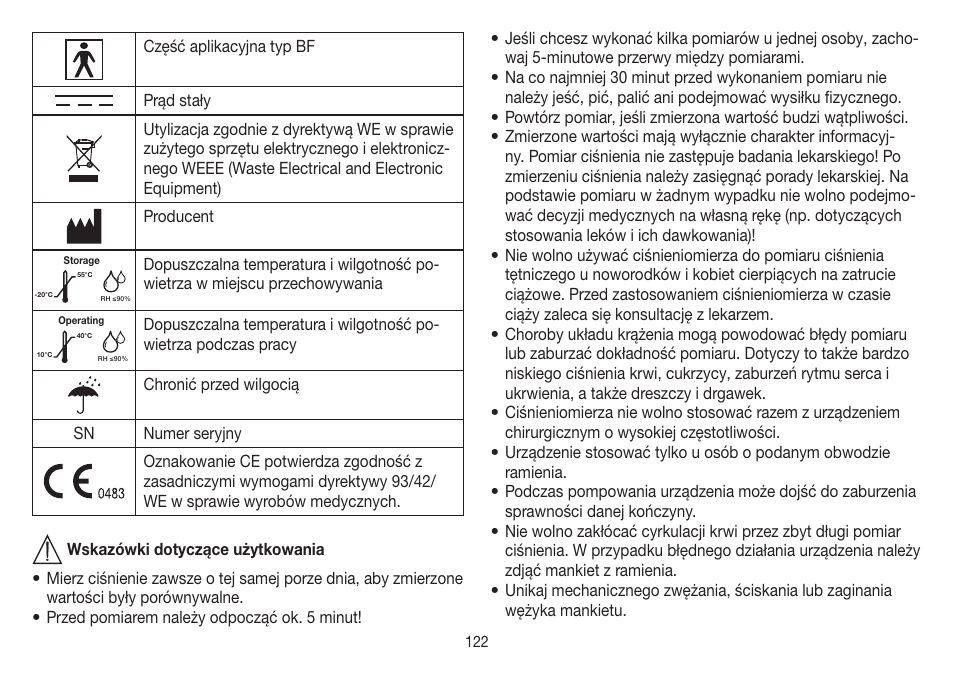 Beurer BM 85 User Manual | Page 122 / 144