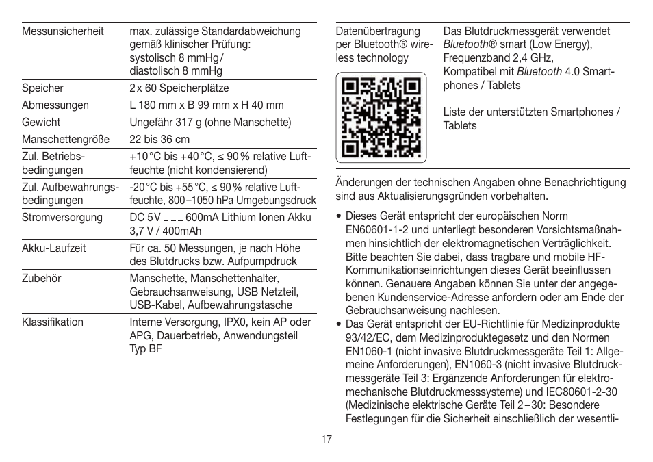 Beurer BM 85 User Manual | Page 17 / 144