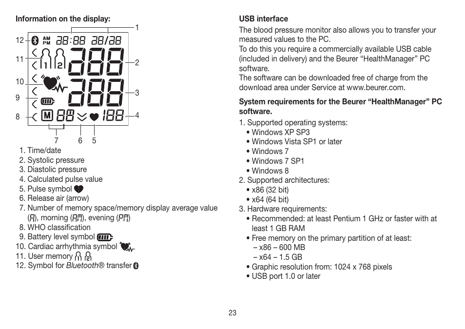 Beurer BM 85 User Manual | Page 23 / 144
