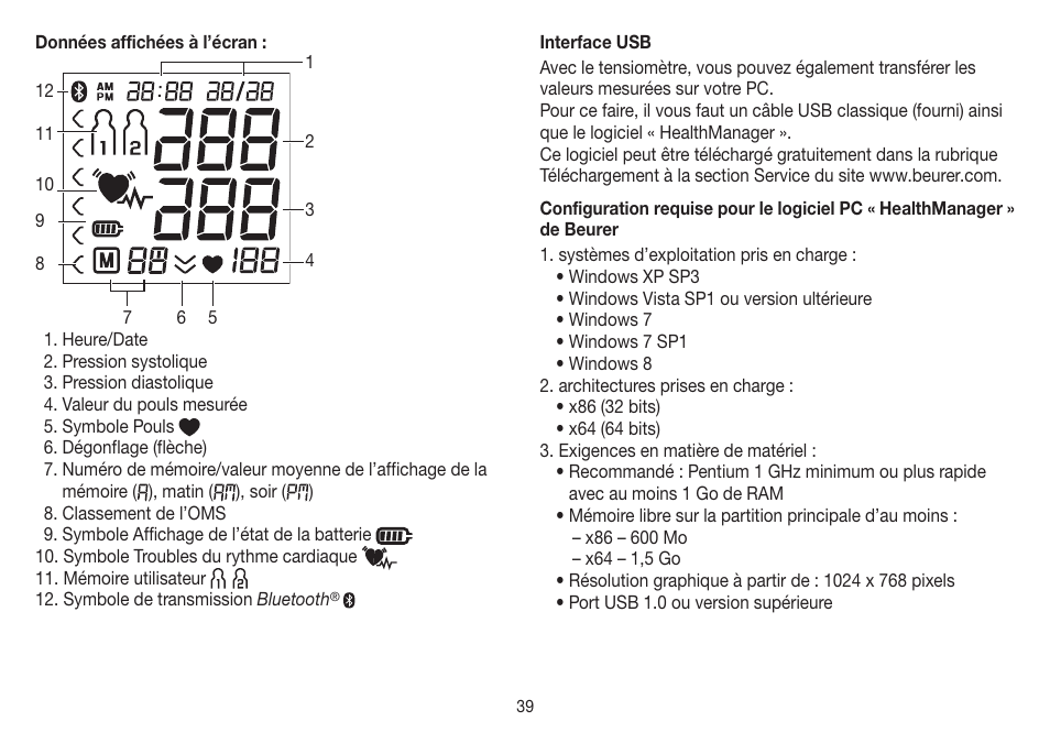 Beurer BM 85 User Manual | Page 39 / 144