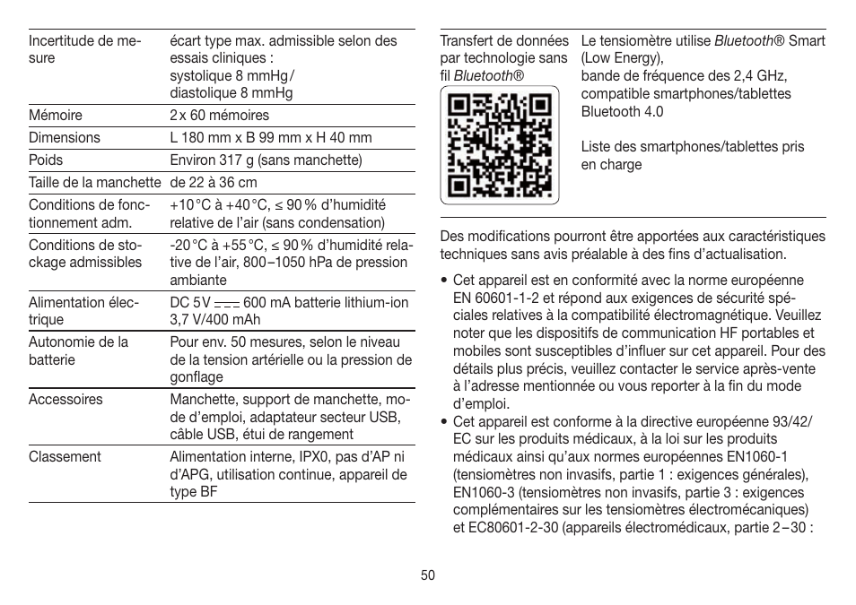 Beurer BM 85 User Manual | Page 50 / 144