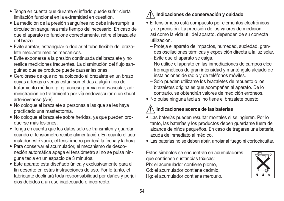 Beurer BM 85 User Manual | Page 54 / 144