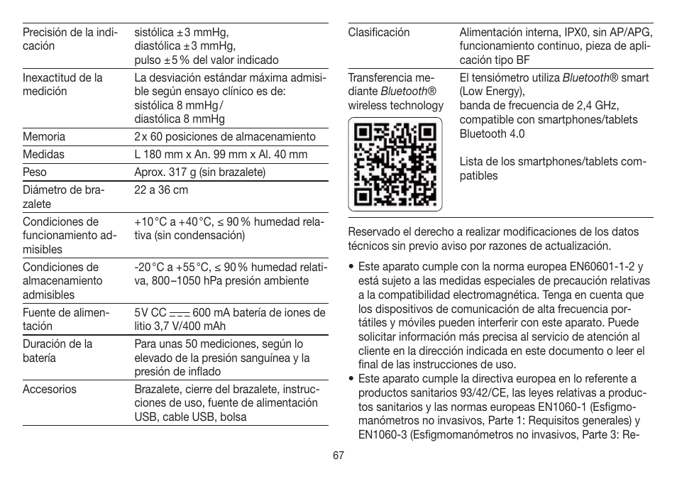 Beurer BM 85 User Manual | Page 67 / 144