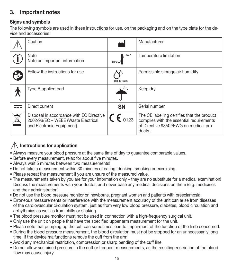 Beurer BM 90 User Manual | Page 15 / 104