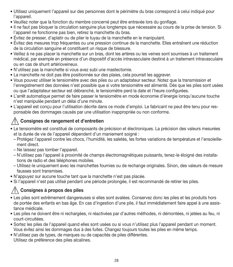 Beurer BM 90 User Manual | Page 28 / 104