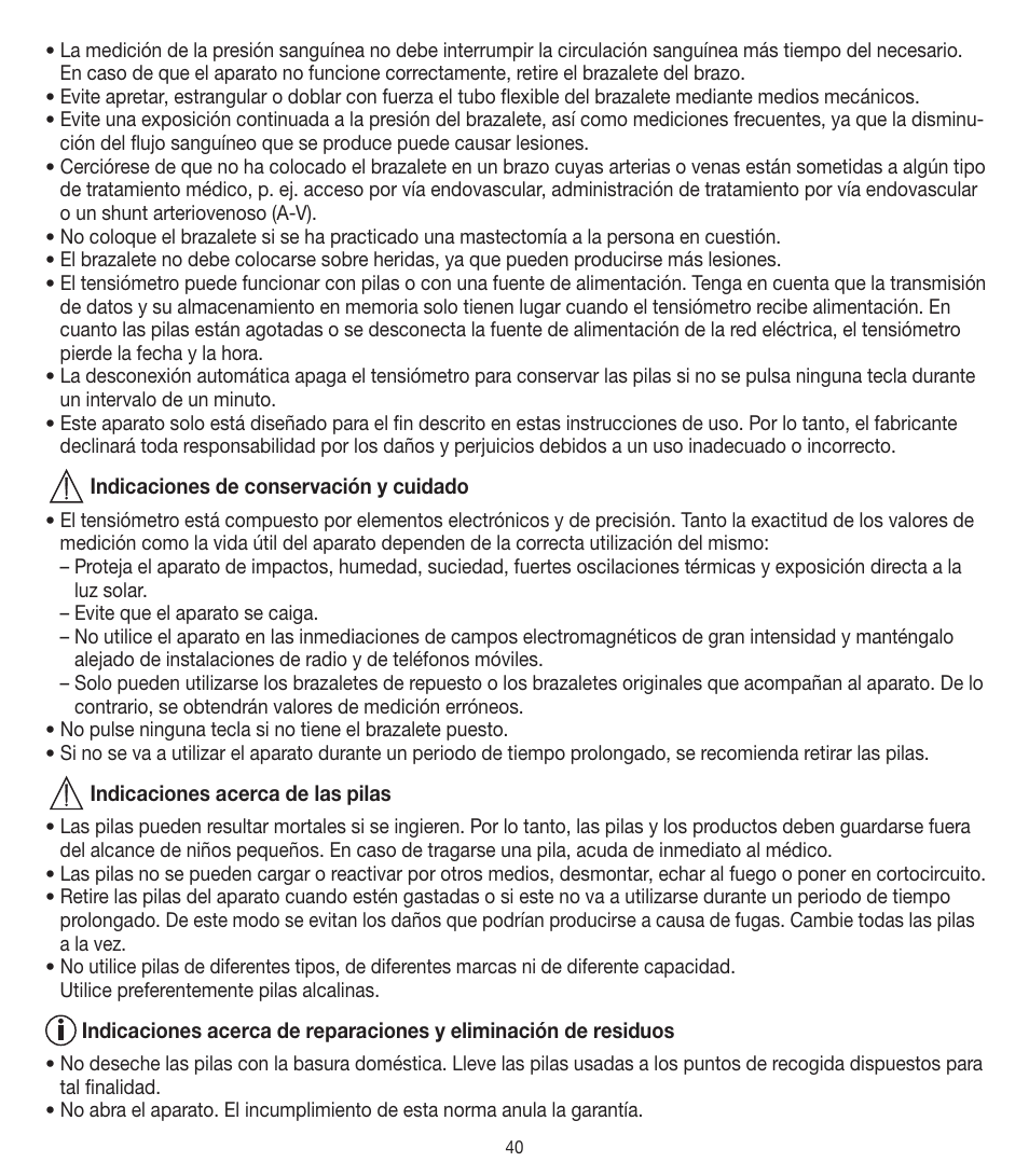 Beurer BM 90 User Manual | Page 40 / 104