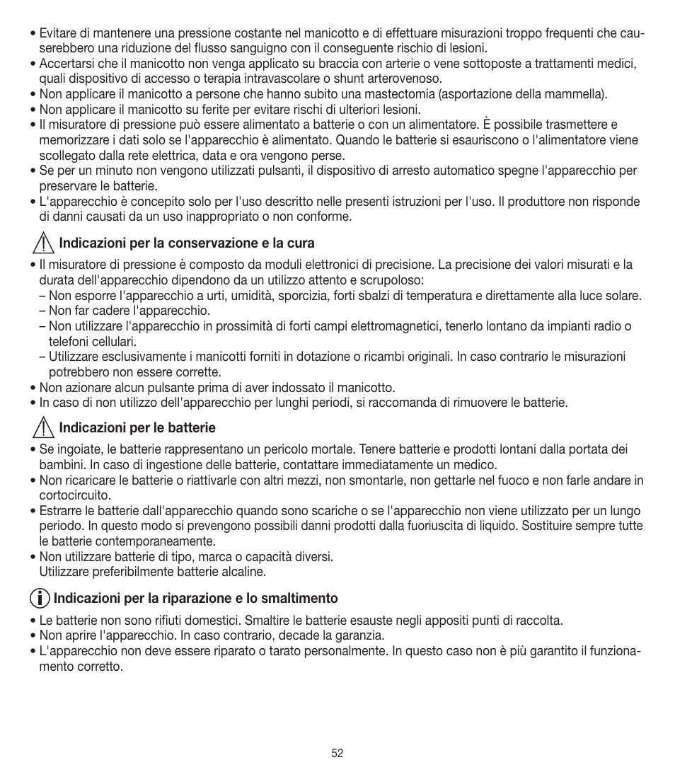 Beurer BM 90 User Manual | Page 52 / 104