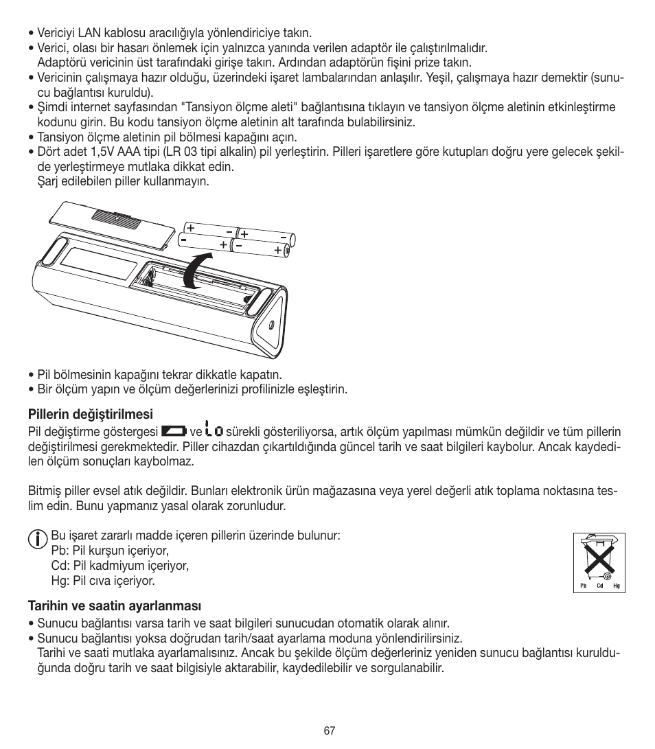 Beurer BM 90 User Manual | Page 67 / 104