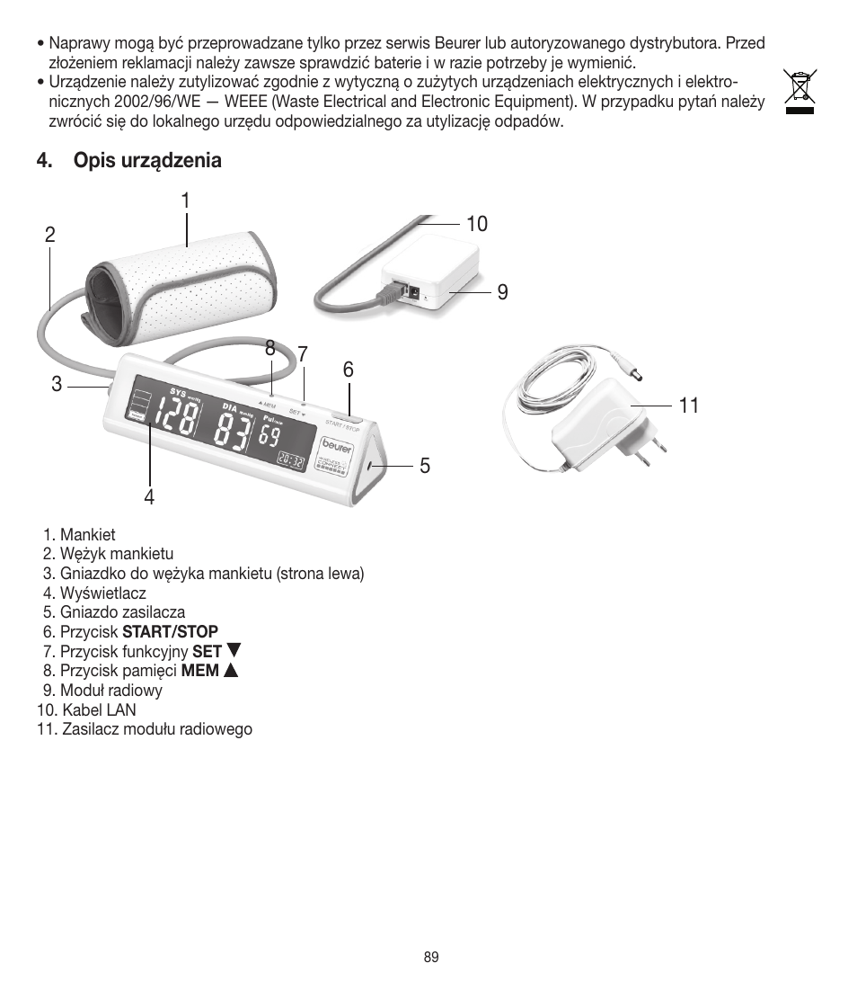 Beurer BM 90 User Manual | Page 89 / 104
