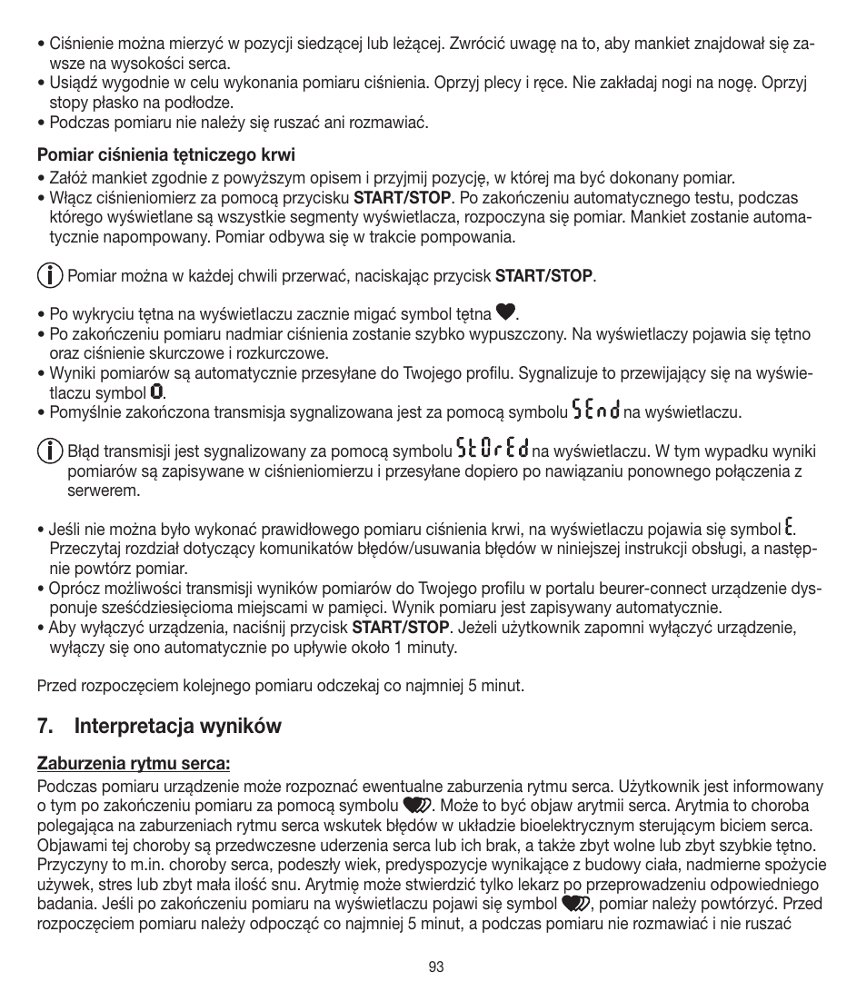 Interpretacja wyników | Beurer BM 90 User Manual | Page 93 / 104