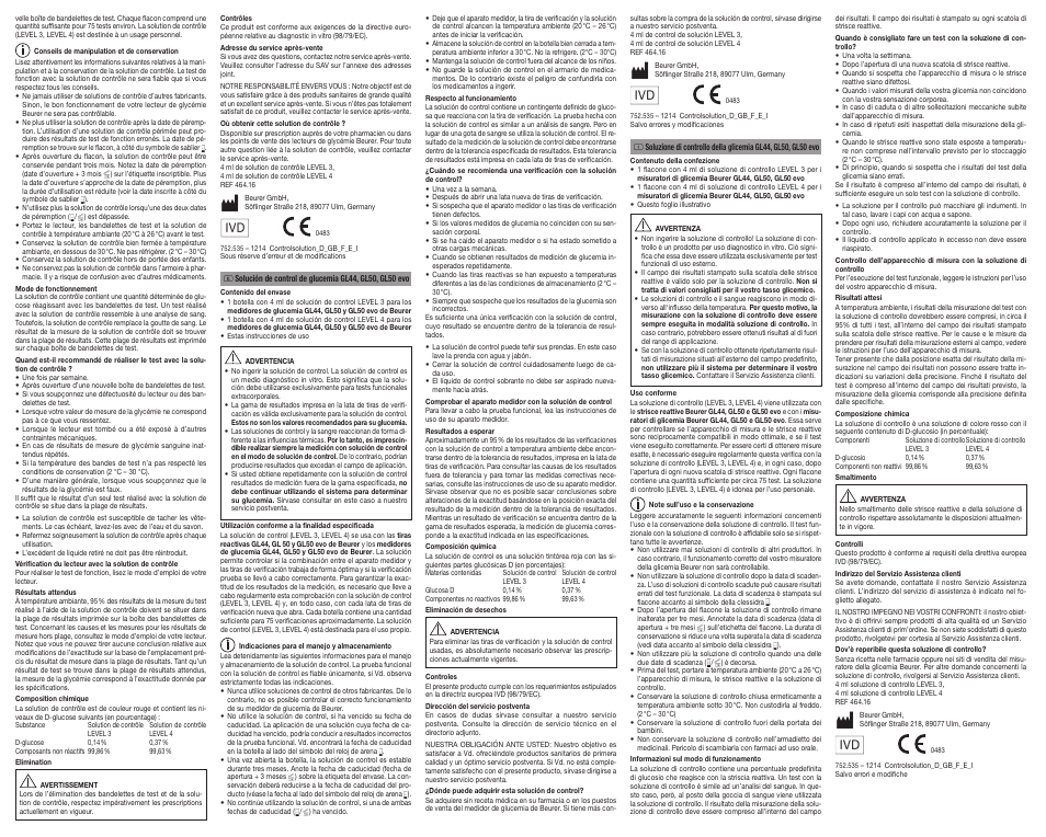 Beurer GL44 User Manual | Page 2 / 2