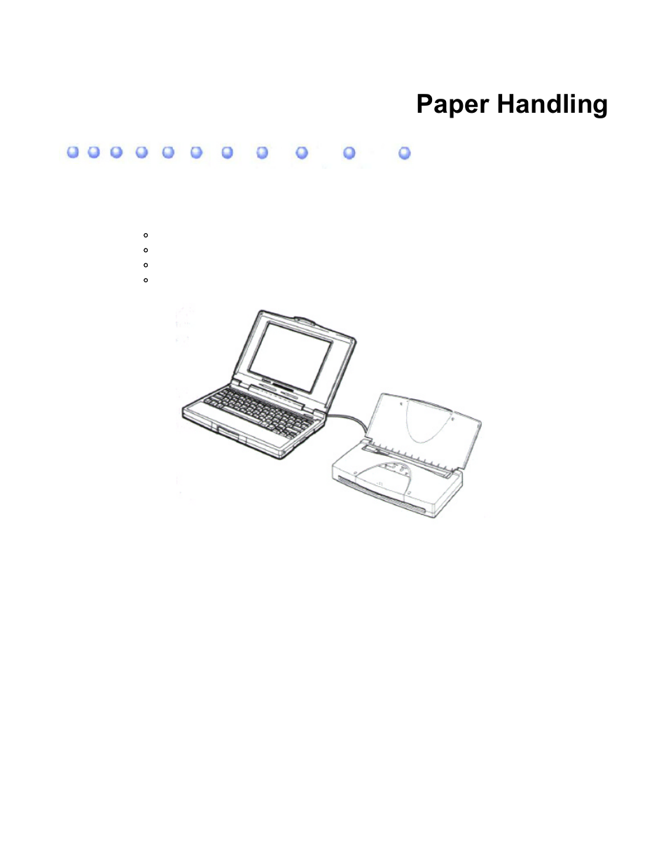 Chp.3: paper handling, Paper handling | Canon BJC-80 User Manual | Page 25 / 101