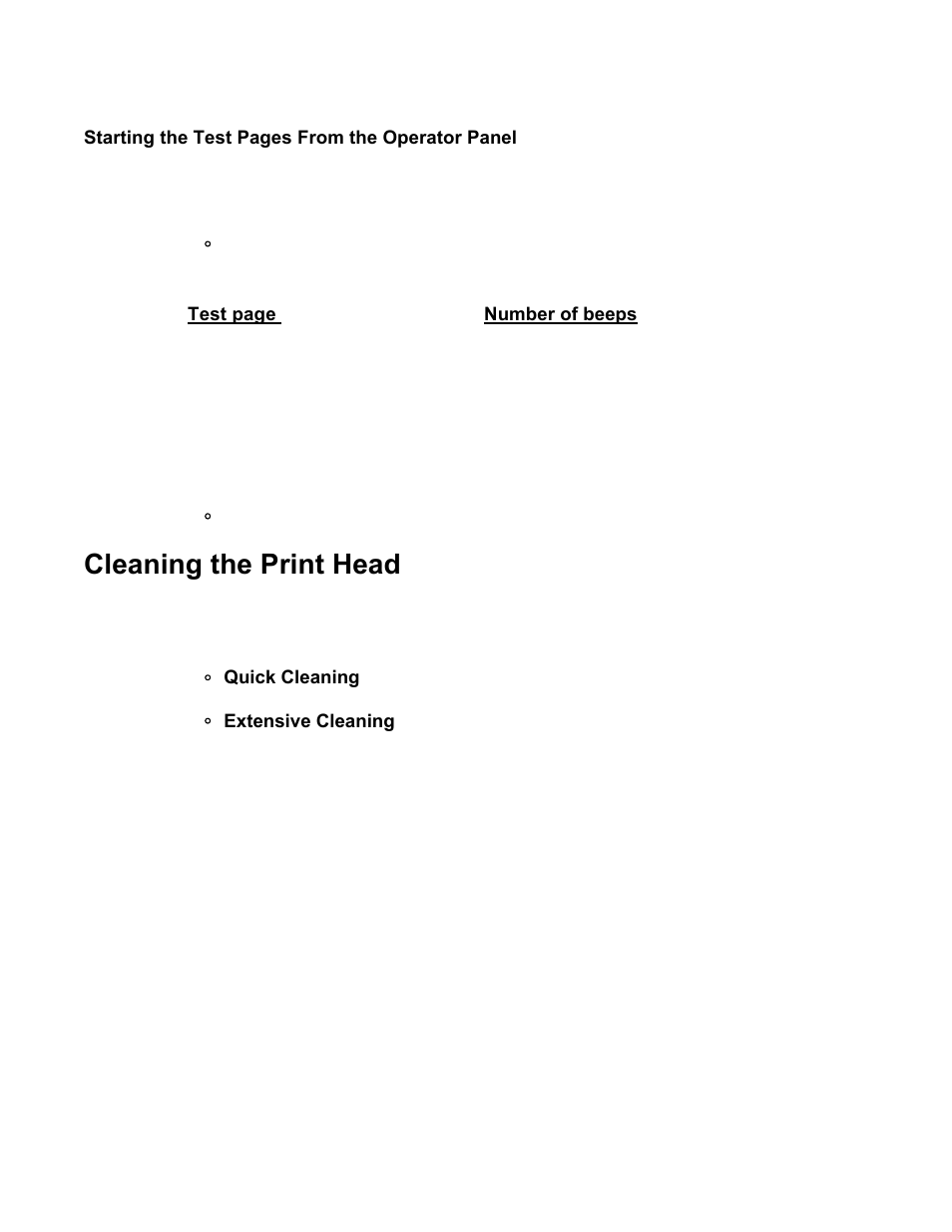 Cleaning the print head, Cleaning the print head from windows, Cleaning the print head using the operator panel | Canon BJC-80 User Manual | Page 44 / 101