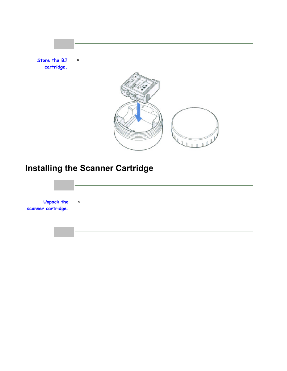 Installing the scanner cartridge, Installing the scanner cartridge 1 | Canon BJC-80 User Manual | Page 87 / 101