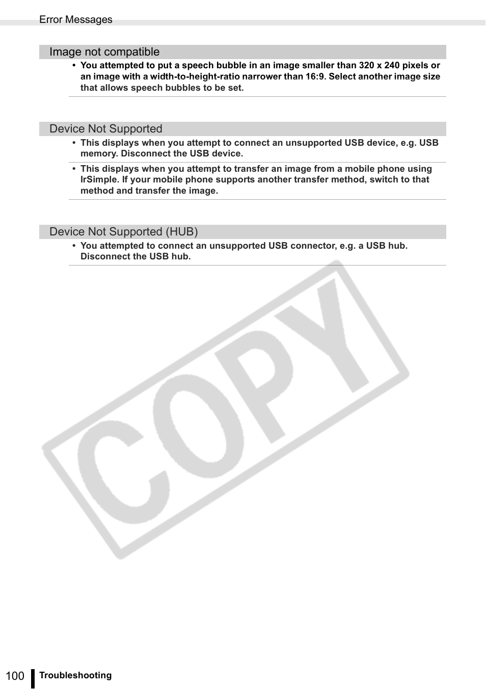 Canon SELPHY ES2 User Manual | Page 100 / 103