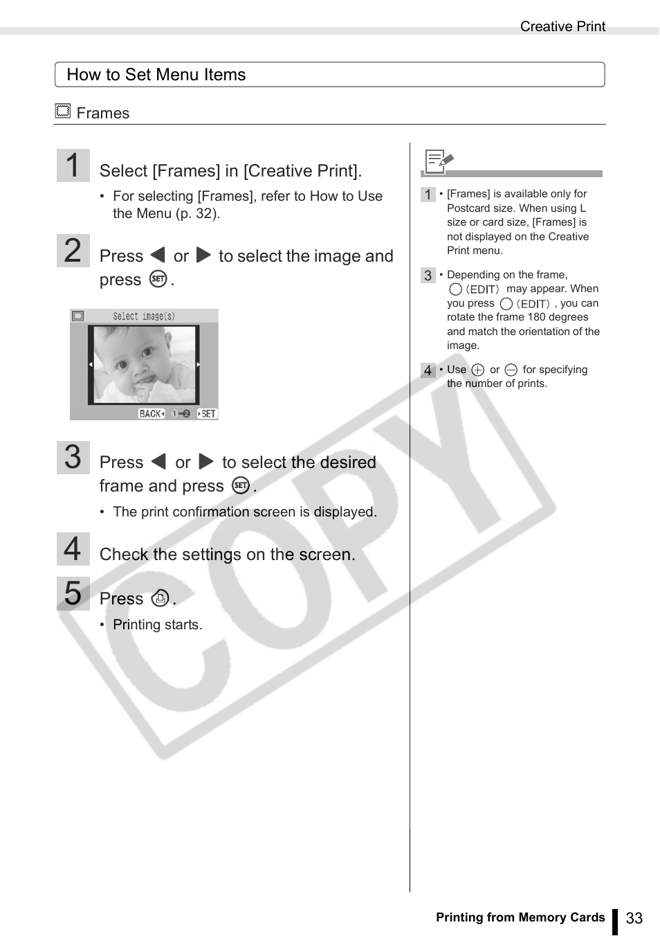 Canon SELPHY ES2 User Manual | Page 33 / 103