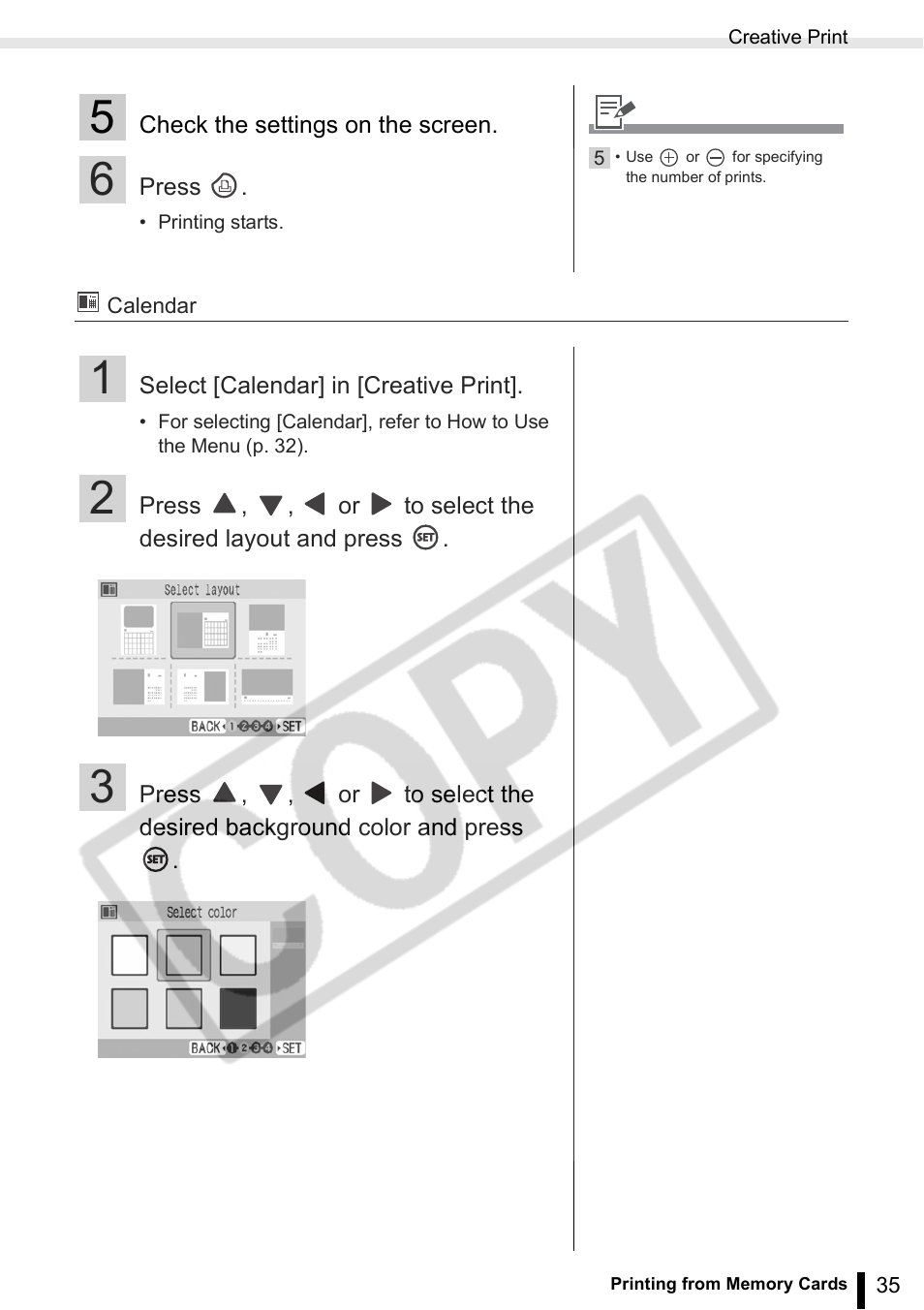 Canon SELPHY ES2 User Manual | Page 35 / 103