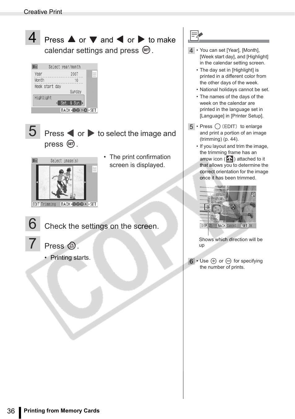 Canon SELPHY ES2 User Manual | Page 36 / 103