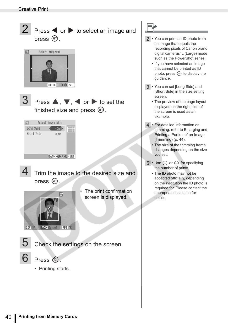 Canon SELPHY ES2 User Manual | Page 40 / 103