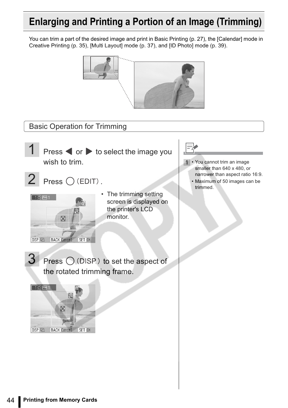 P. 44 | Canon SELPHY ES2 User Manual | Page 44 / 103